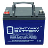 Mighty Max Battery 12V 35AH GEL Battery for Pride Mobility BATLIQ1017 - 2 Pack ML35-12GELMP2487